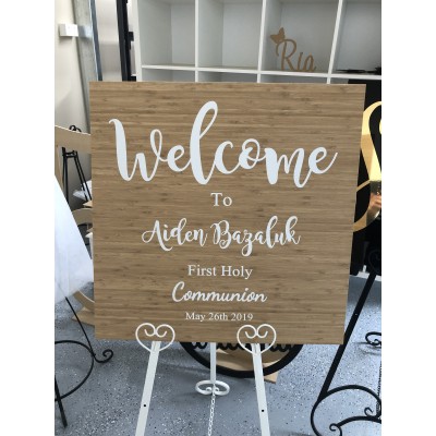 Hire Welcome Board With Easel